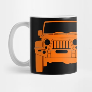 Jeep Orange Colour Mug